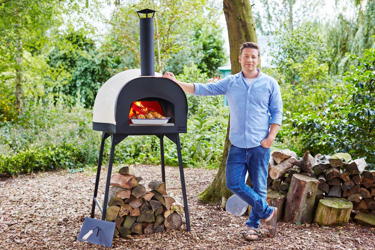 Diameter 60 cm Beige Jamie Oliver Dome 60 Leggero Wood Fired Oven