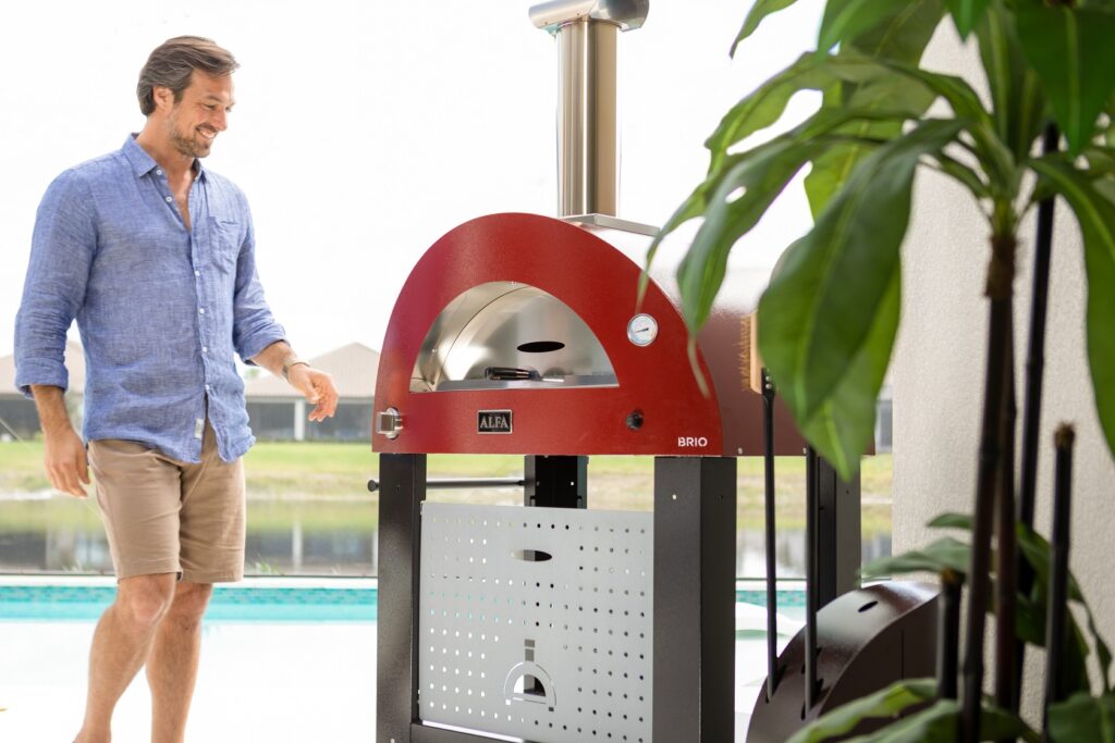 Alfa Brio Hybrid Gas/Wood Fired Pizza Oven Pizza Ovens Australia Wide Range Of Pizza Ovens.